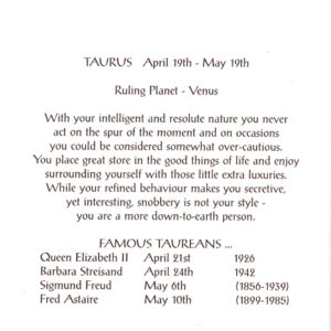 6415 Taurus – by Heron Zodiac