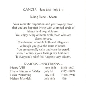 6417 Cancer – by Heron Zodiac