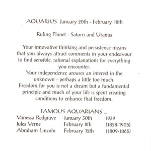 6424 Aquarius – by Heron Zodiac