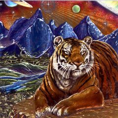 7085 Tiger & Mountains (print) – by L Gibbins of Advocate